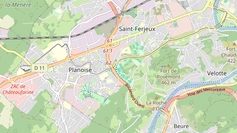 Carte de localisation de l'évènement