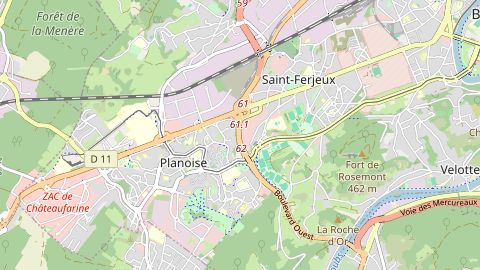 Carte de localisation de l'évènement