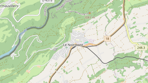 Carte de localisation de l'évènement