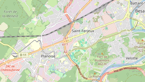 Carte de localisation de l'évènement