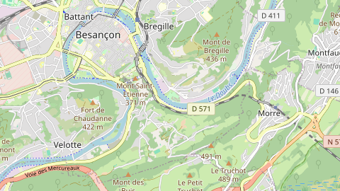 Carte de localisation de l'évènement
