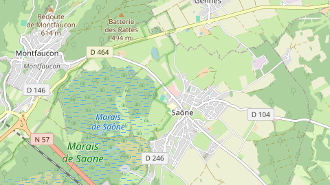 Carte de localisation de l'évènement