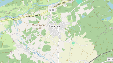 Carte de localisation de l'évènement