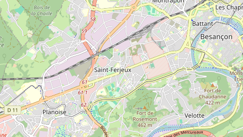 Carte de localisation de l'évènement