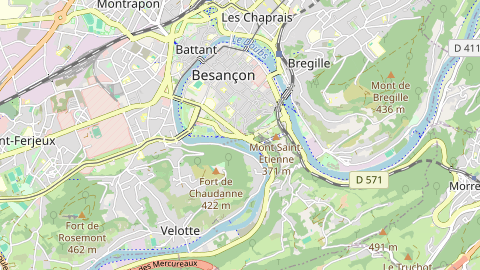 Carte de localisation de l'évènement