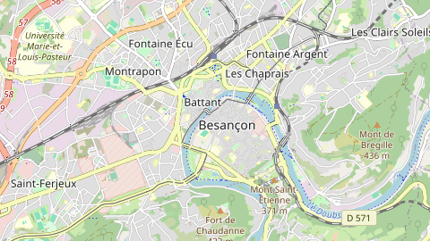 Carte de localisation de l'évènement