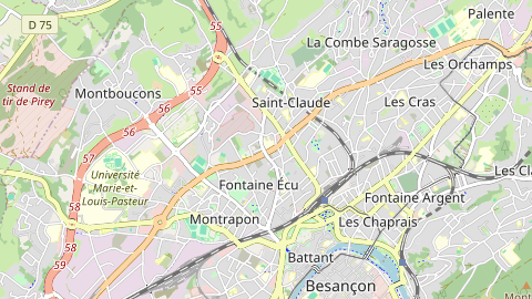 Carte de localisation de l'évènement