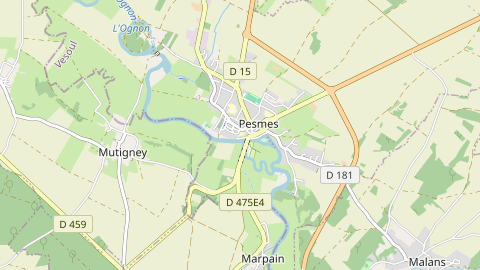 Carte de localisation de l'évènement