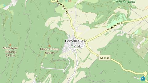 Carte de localisation de l'évènement