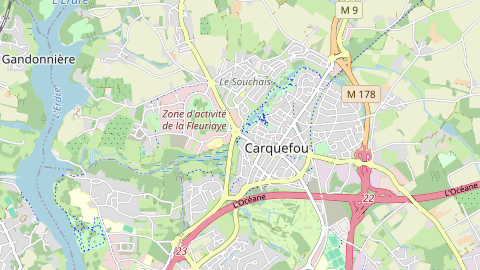 Carte de localisation de l'évènement