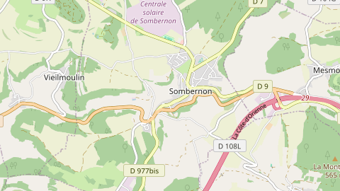 Carte de localisation de l'évènement