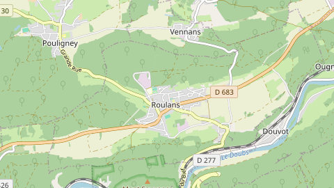 Carte de localisation de l'évènement