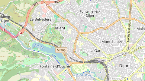 Carte de localisation de l'évènement