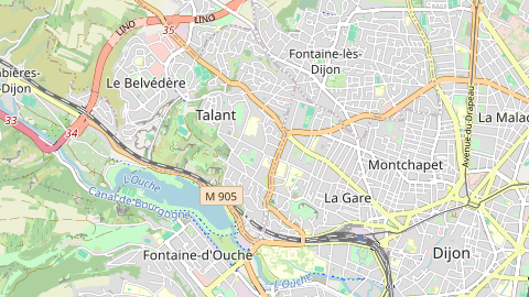 Carte de localisation de l'évènement