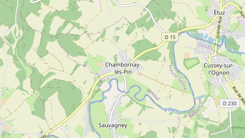 Carte de localisation de l'évènement