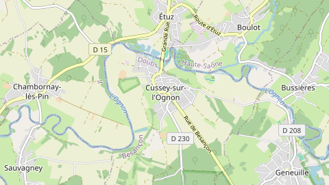 Carte de localisation de l'évènement