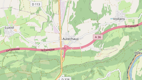 Carte de localisation de l'évènement