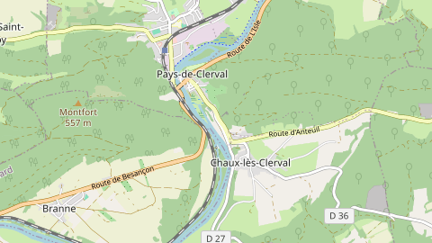 Carte de localisation de l'évènement