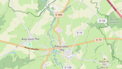 Carte de localisation de l'évènement