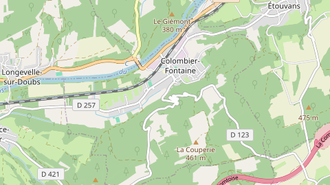 Carte de localisation de l'évènement