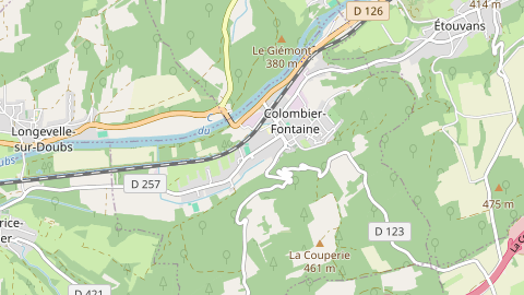 Carte de localisation de l'évènement