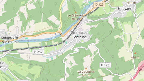 Carte de localisation de l'évènement