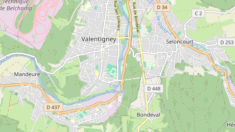 Carte de localisation de l'évènement