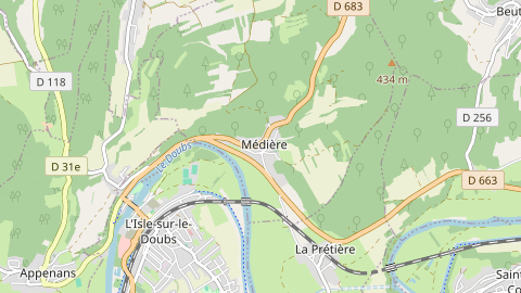 Carte de localisation de l'évènement