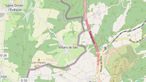 Carte de localisation de l'évènement