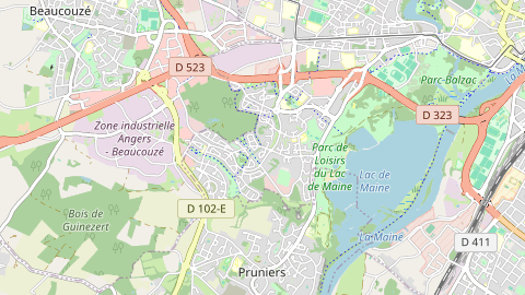 Carte de localisation de l'évènement