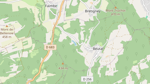 Carte de localisation de l'évènement