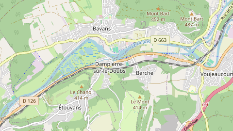 Carte de localisation de l'évènement