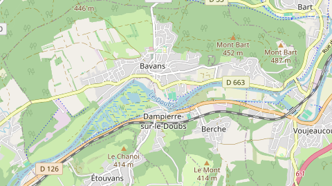 Carte de localisation de l'évènement