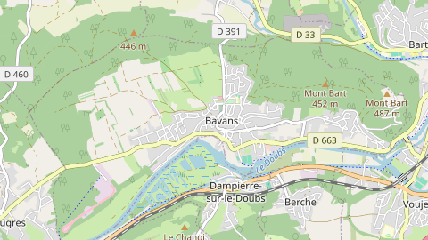 Carte de localisation de l'évènement