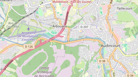 Carte de localisation de l'évènement