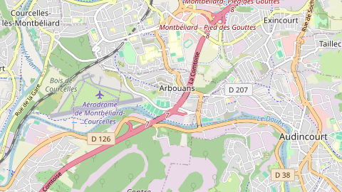 Carte de localisation de l'évènement