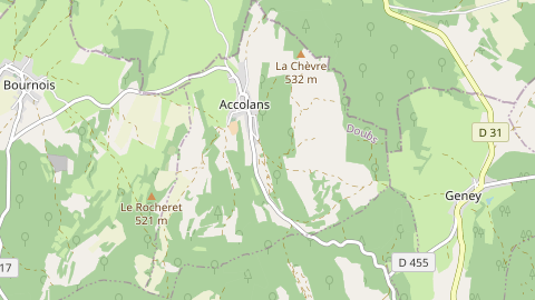 Carte de localisation de l'évènement