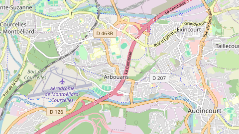 Carte de localisation de l'évènement