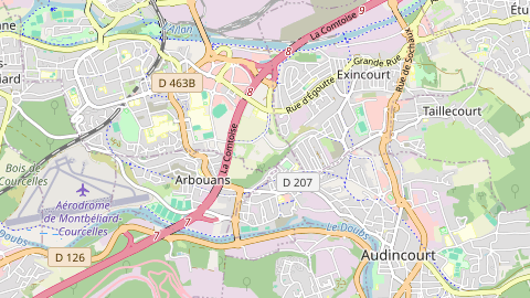 Carte de localisation de l'évènement