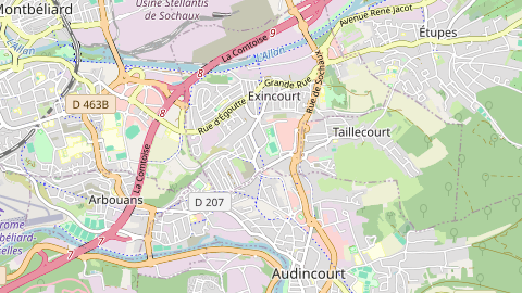 Carte de localisation de l'évènement