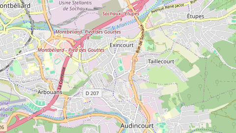 Carte de localisation de l'évènement