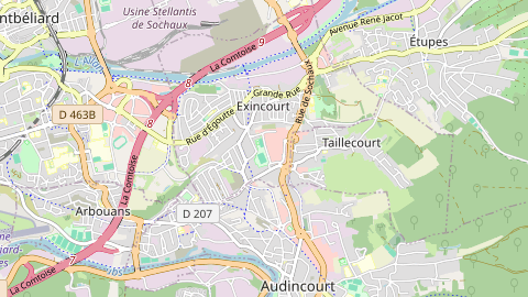 Carte de localisation de l'évènement