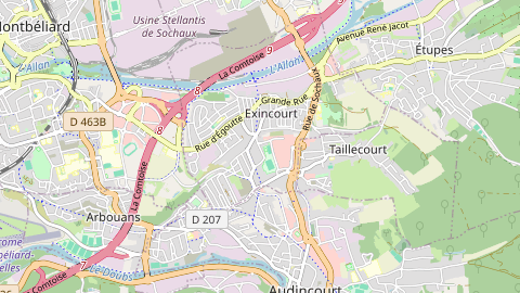 Carte de localisation de l'évènement
