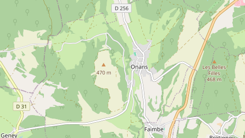 Carte de localisation de l'évènement