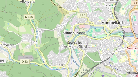 Carte de localisation de l'évènement