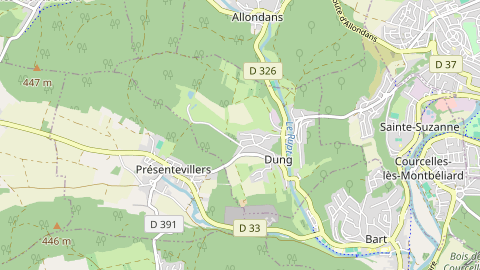 Carte de localisation de l'évènement