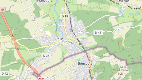 Carte de localisation de l'évènement