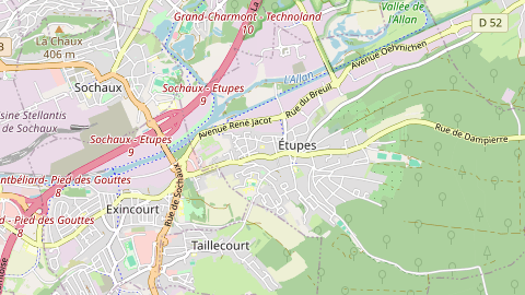 Carte de localisation de l'évènement