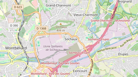 Carte de localisation de l'évènement