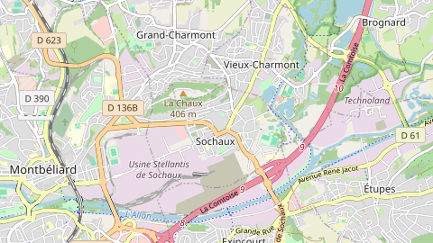 Carte de localisation de l'évènement